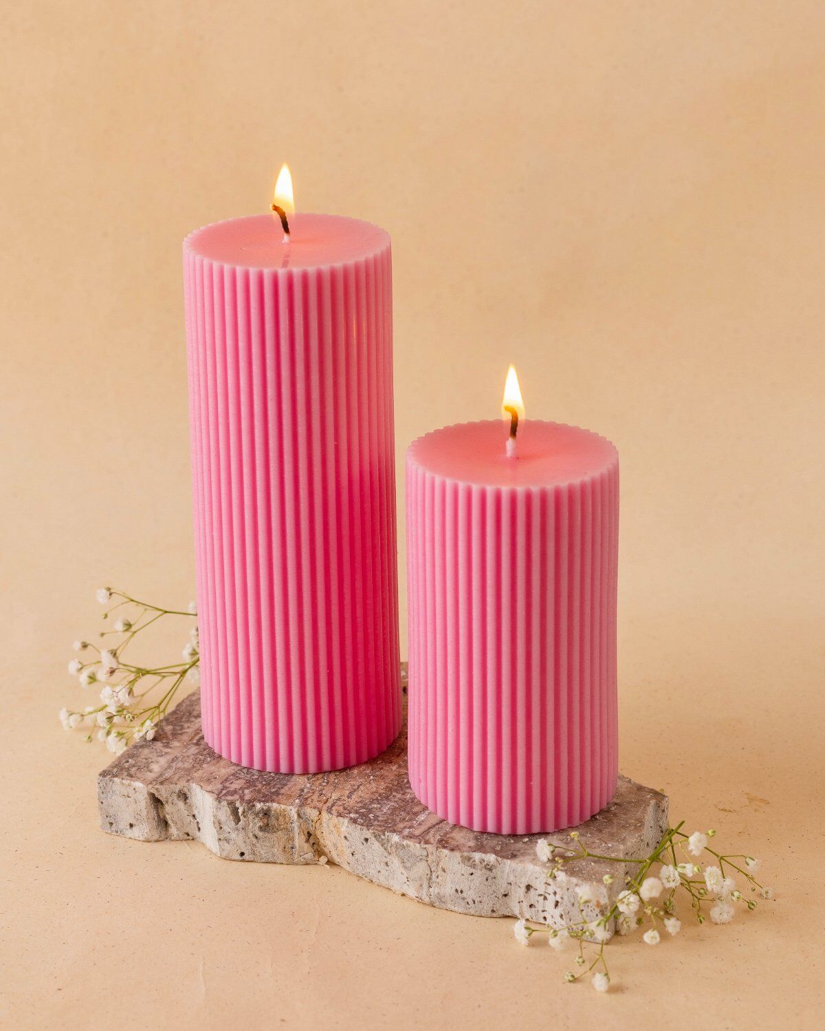 Pillar Candle - Pink